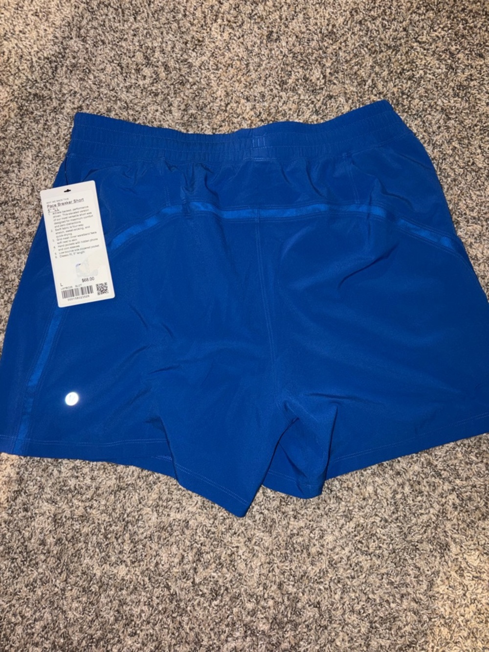 LululemonMen’s 5 inch inseam shorts brand new never worn 68 dollars originally